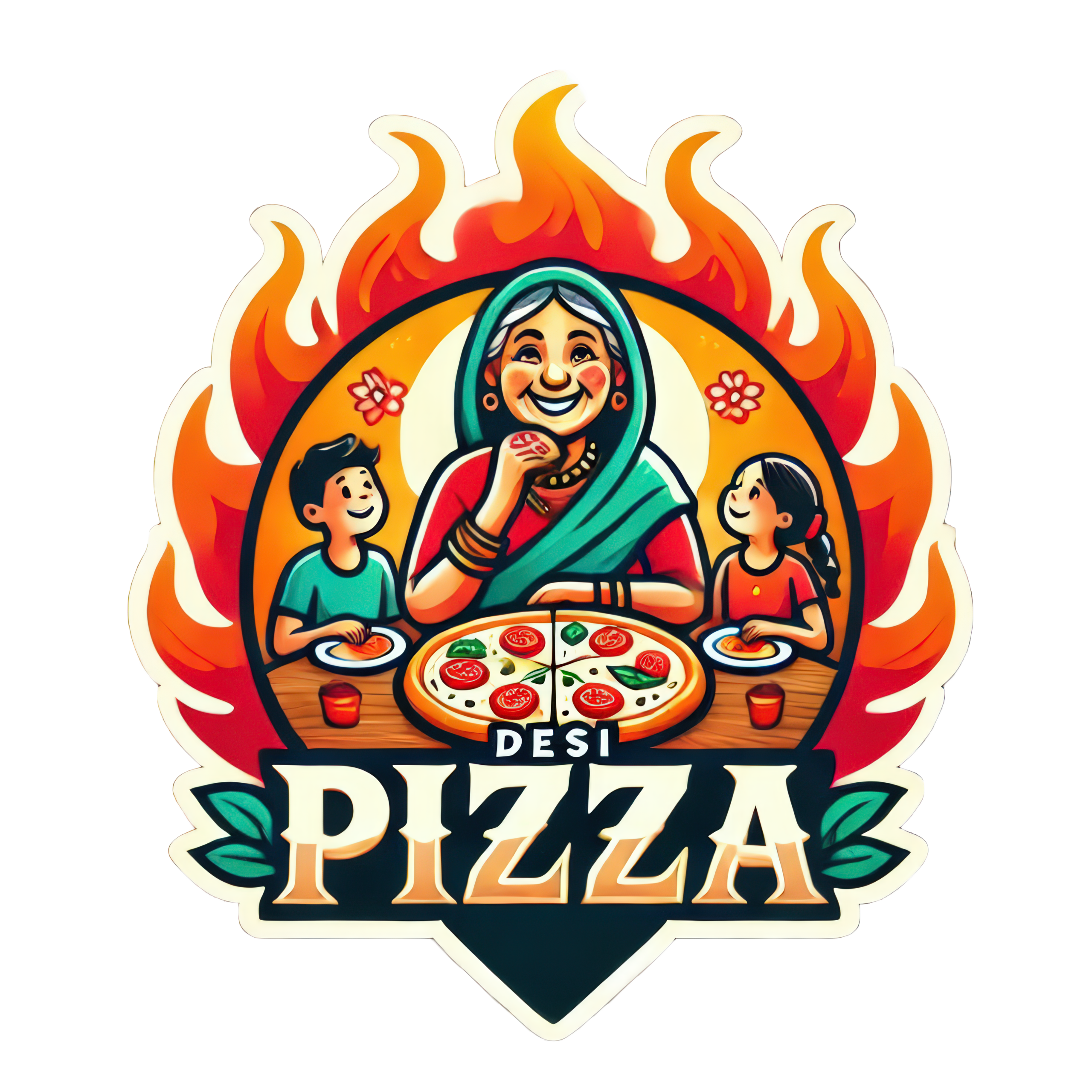 Desi Pizza logo