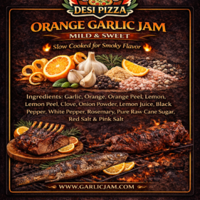Dark Orange Garlic Jam product image