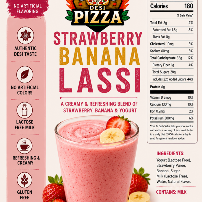 Strawberry Banana Lassi – 16 oz product image