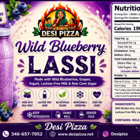 Wild Blueberry Lassi – 16 oz product image