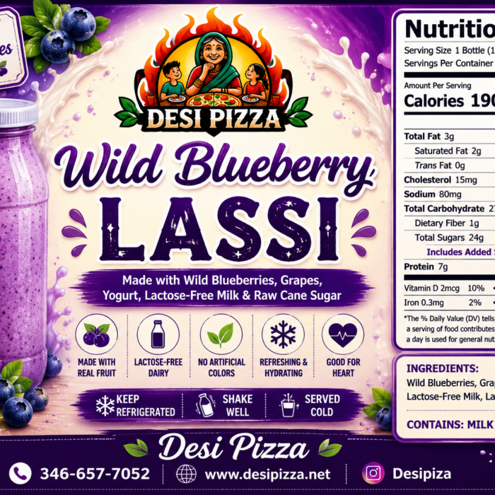 Wild Blueberry Lassi – 16 oz product image