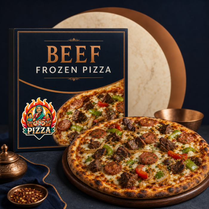 Beef Frozen Pizza by Desi Pizza