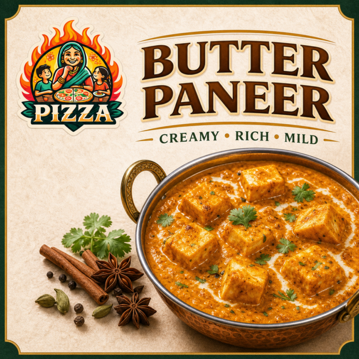 Butter Paneer curry by Desi Pizza