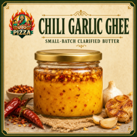 Chili Garlic Ghee by Desi Pizza