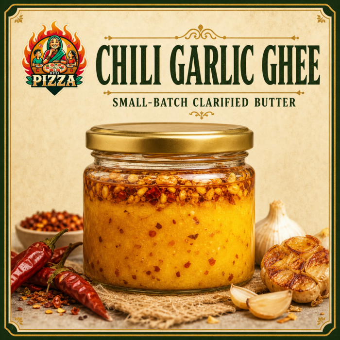 Chili Garlic Ghee by Desi Pizza