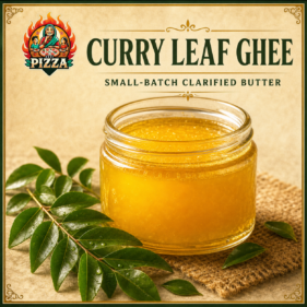 Curry Leaf Ghee by Desi Pizza