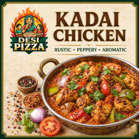 Kadai Chicken by Desi Pizza