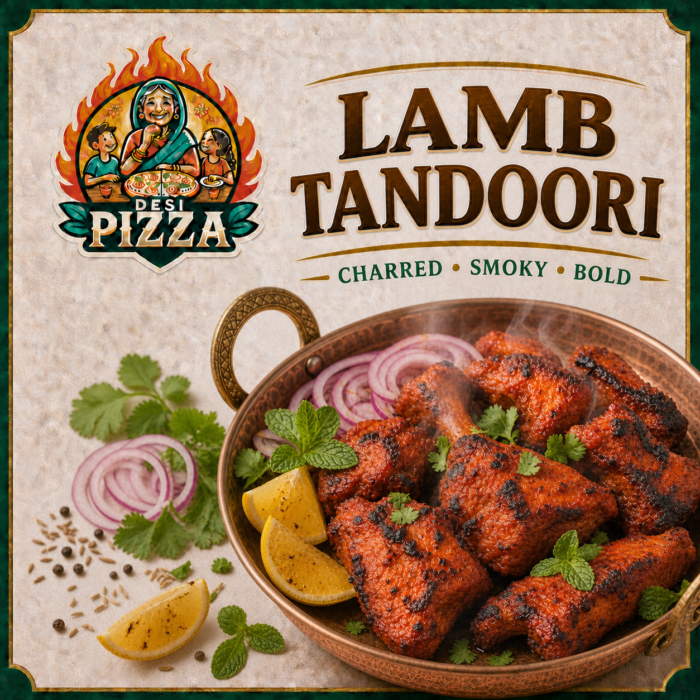 Lamb Tandoori by Desi Pizza